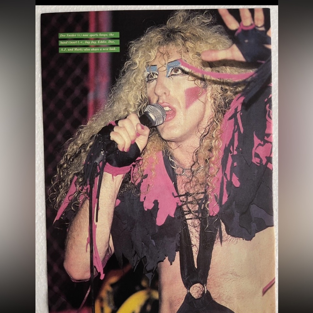 Vintage Twisted Sister Dee Snider pinup
